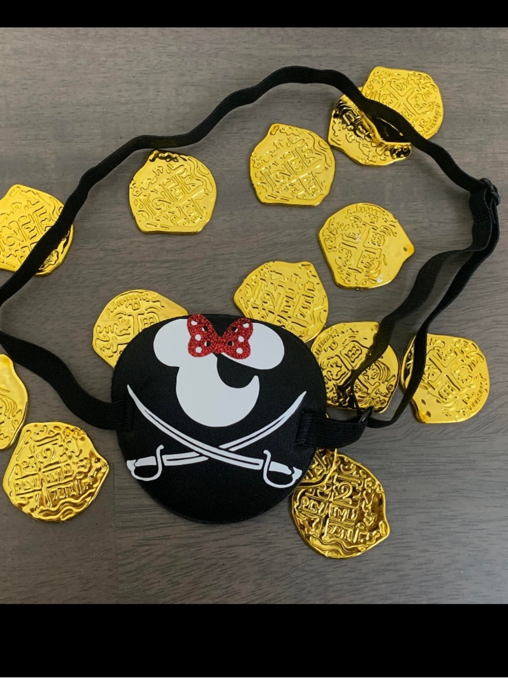 Minnie Mouse Pirate Eye Patch NEW